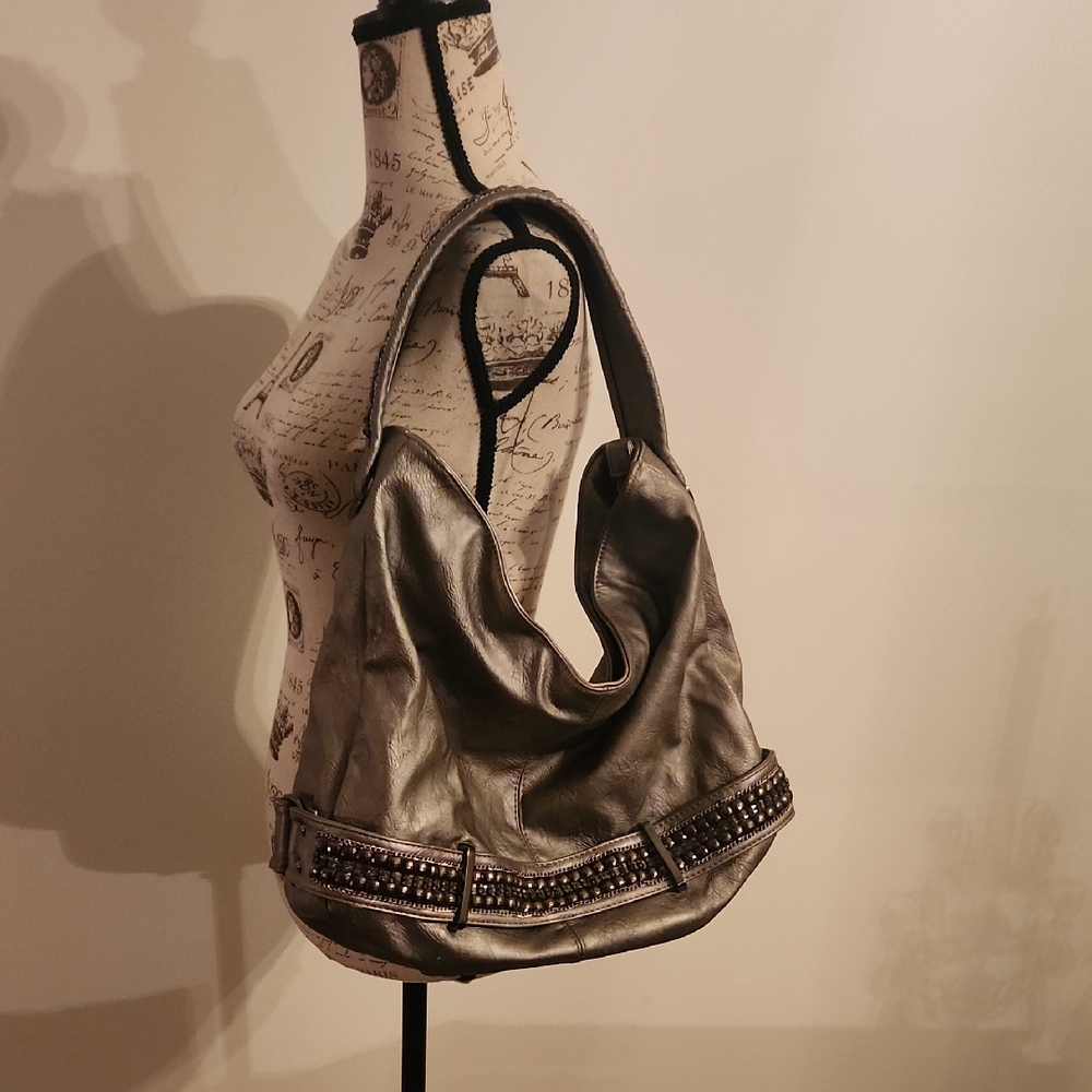 Silver Studded Women's Bag